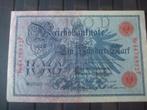 Reichsbanknote blauer 100 1908, Ophalen of Verzenden, Duitsland, Los biljet