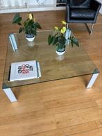 Glazen salontafel (ophalen in Amsterdam), 50 tot 100 cm, Vierkant, Modern, Minder dan 50 cm