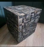 Unieke Design Bijzettafel, Huis en Inrichting, Minder dan 55 cm, Gebruikt, Design, Vierkant