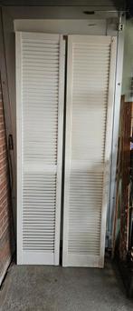 Houten Louvre deuren /luikjes, Gebruikt, 80 tot 100 cm, Binnendeur, Ophalen of Verzenden