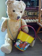 Antiek emmertje van blik, met mooi beschildering., Verzenden