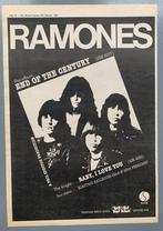 RAMONES 1980 originele ADVERTENTIE END OF THE CENTURY, Cd's en Dvd's, Vinyl | Rock, Gebruikt, Ophalen of Verzenden, 12 inch, Poprock