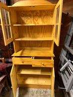 Grenen buffetkast met glasdeuren, Ophalen, Gebruikt, 200 cm of meer, 50 tot 100 cm