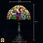 Tiffany tafellamp Colibrì - 30 cm, Nieuw, Ophalen of Verzenden, Glas, Tiffany