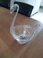 Glazen zwaan , ook als bloempot te gebruiken, Ophalen, Zo goed als nieuw, Rond, Glas