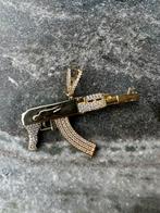 14k gouden AK-47 kettinghanger met zirkonia, Sieraden, Tassen en Uiterlijk, Kettinghangers, Ophalen of Verzenden