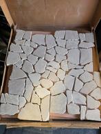 Terre d'Azur White flat natuursteen mozaiek, Doe-het-zelf en Verbouw, Ophalen, 40 tot 60 cm, 40 tot 60 cm, Nieuw