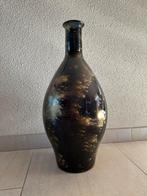 Stijlvolle decoratieve vaas zwart/goud, Huis en Inrichting, Woonaccessoires | Vazen, Ophalen, Nieuw, Zwart, Glas