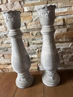2 stenen kandelaars mooi voor Hoffz stijl, Huis en Inrichting, Woonaccessoires | Kandelaars en Kaarsen, Overige materialen, 50 tot 75 cm