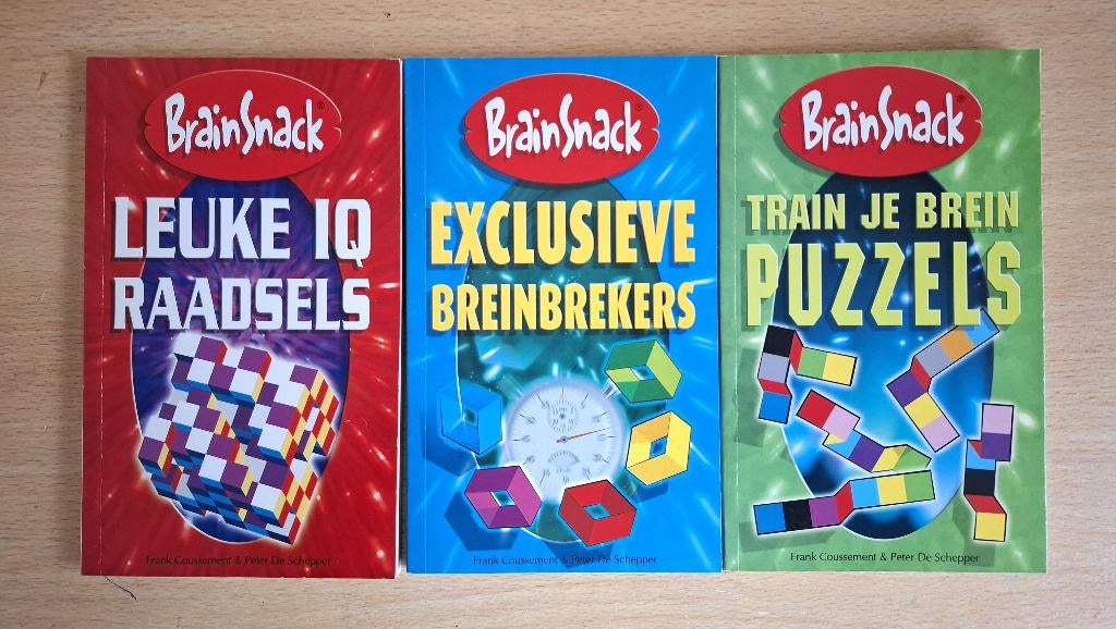 3 Nieuwe puzzelboekjes “Brain Snack”, Hobby en Vrije tijd, Denksport en Puzzels, Verzenden, Minder dan 500 stukjes, Nieuw, Puzzelboek