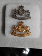 2 Belgische militaire Baret Emblemen,luchtmacht., Verzamelen, Ophalen of Verzenden, Landmacht, Overige gebieden, Embleem of Badge