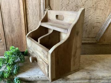 Nieuw teak houten gruttersbak met lade beschikbaar voor biedingen