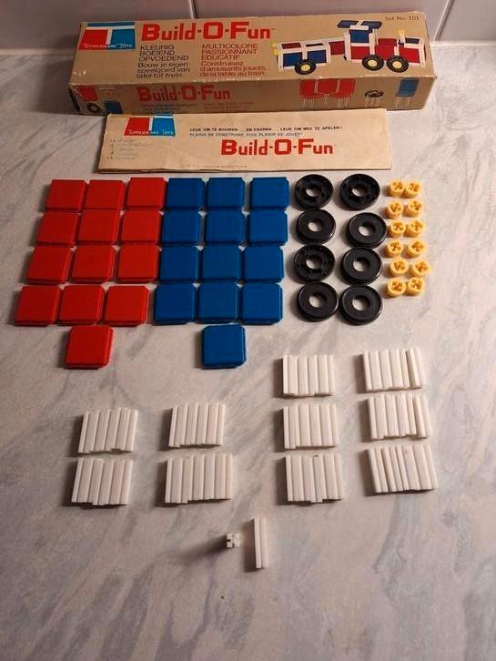 Tupperware,  Build-O-Fun constructie speelgoed,  jaren 60,, Antiek en Kunst, Antiek | Speelgoed, Ophalen of Verzenden