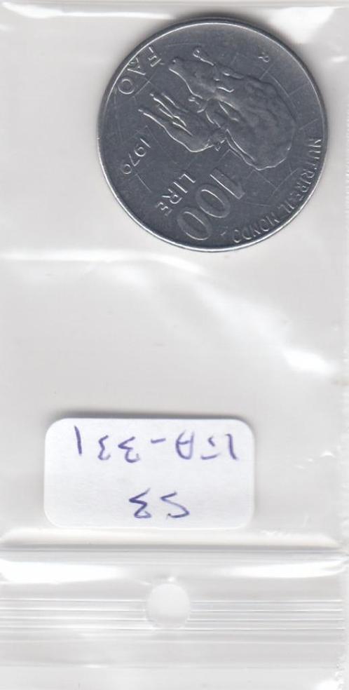 S3-ITA-0331 Italy 100 lire 1979  VF+ KM106, Postzegels en Munten, Munten | Europa | Niet-Euromunten, Italië, Verzenden