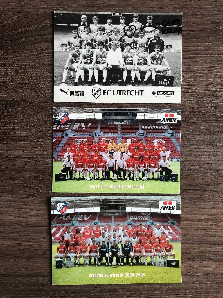 FC Utrecht foto kaart 3 seizoenen, Ophalen of Verzenden, Gebruikt, F.C. Utrecht, Poster, Plaatje of Sticker