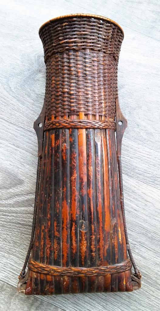 Om 1930 - 1950 Borneo Azië Visser PIJLEN KOKER Dajak Cultuur, Antiek en Kunst, Kunst | Overige Kunst, Ophalen of Verzenden