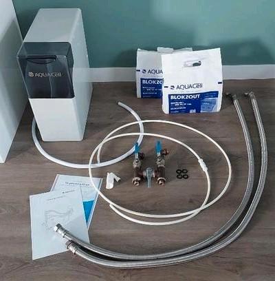 Complete Aquacell waterontharder met bypass slangen zout enz, Witgoed en Apparatuur, Waterontharders, Zo goed als nieuw, Waterontharder met zout