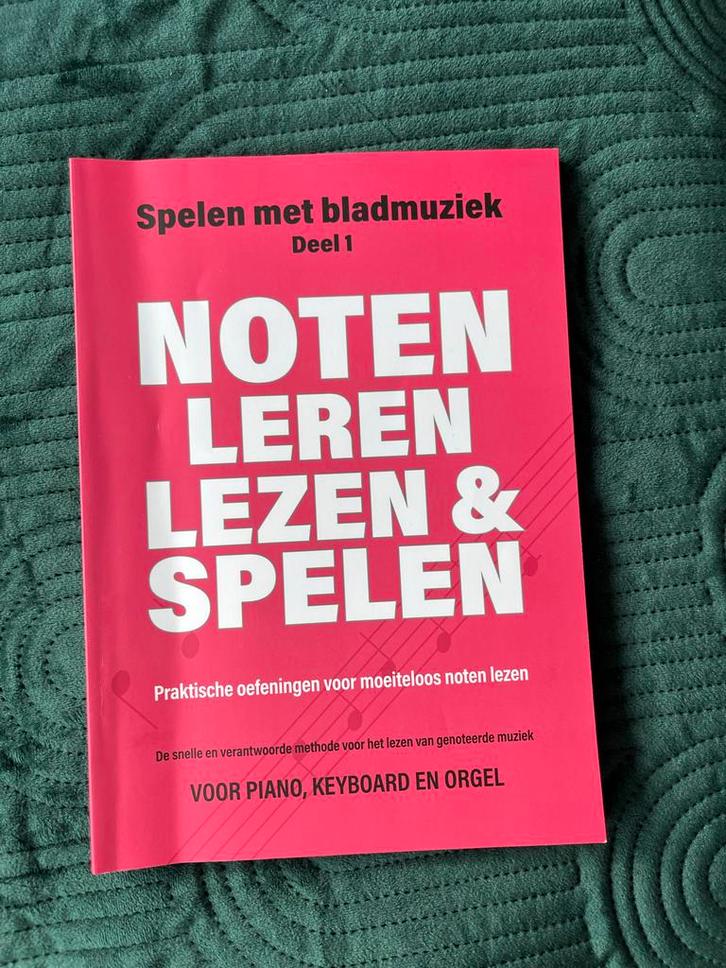 Noten Leren Lezen & Spelen - Deel 1, Muziek en Instrumenten, Bladmuziek, Zo goed als nieuw, Les of Cursus, Overige genres, Piano