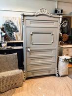 Antieke linnenkast kledingkast meidenkast babykamer vintage, Ophalen, Zo goed als nieuw, 50 tot 75 cm, 150 tot 200 cm