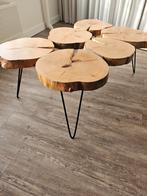 Unieke handgemaakte salontafel – 6 massieve boomstammen, Ophalen, Rond, Nieuw, 100 tot 150 cm