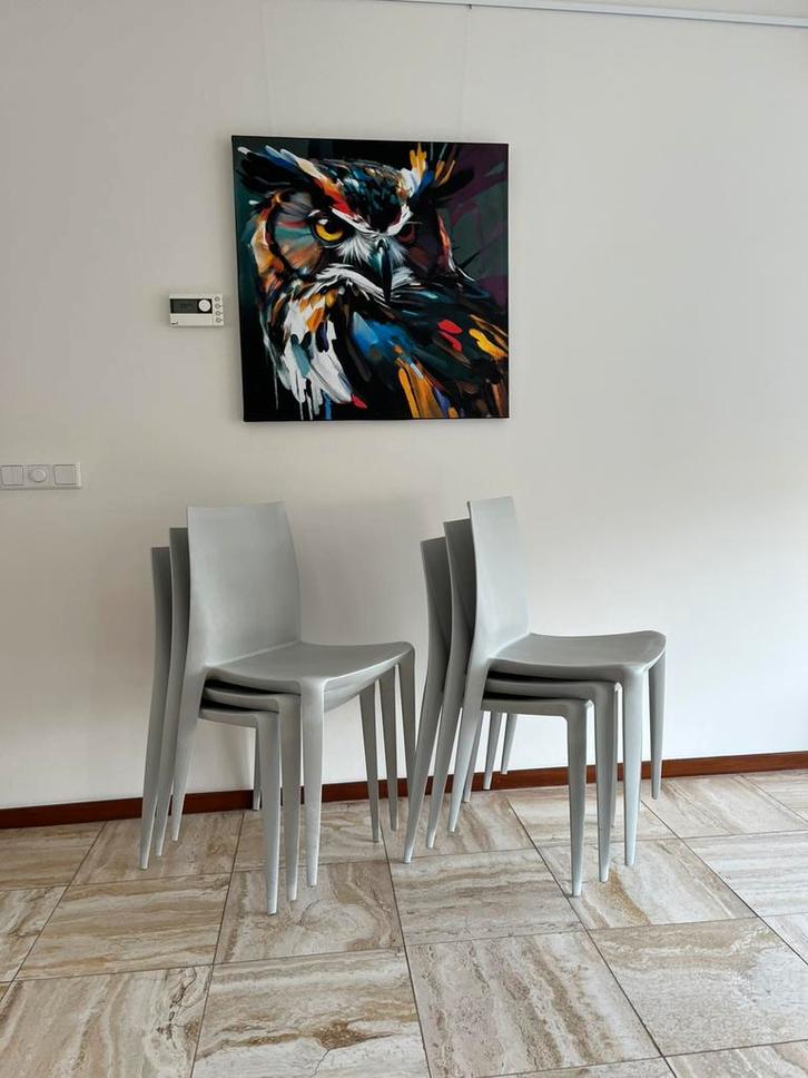 6x Vintage stoelen Heller The Bellini Stoel 1998., Huis en Inrichting, Stoelen, Zo goed als nieuw, Vijf, Zes of meer stoelen, Kunststof