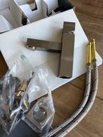 Wastafelkraan Nickel Hotbath Dude Q002GN, Doe-het-zelf en Verbouw, Sanitair, Ophalen of Verzenden, Nieuw, Kraan