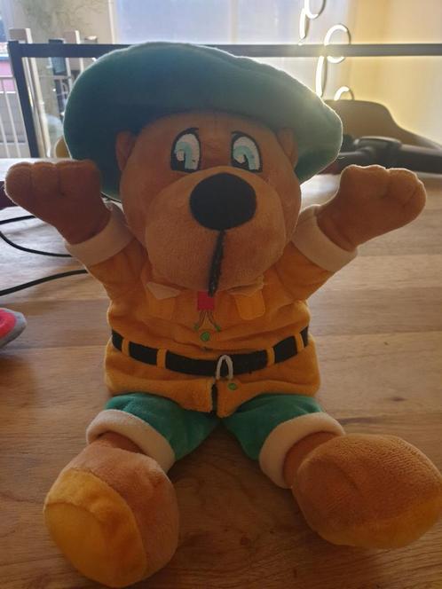 Bollo Beer Handpop Landal GreenParks Mascotte, Kinderen en Baby's, Speelgoed | Knuffels en Pluche, Zo goed als nieuw, Beer, Ophalen of Verzenden