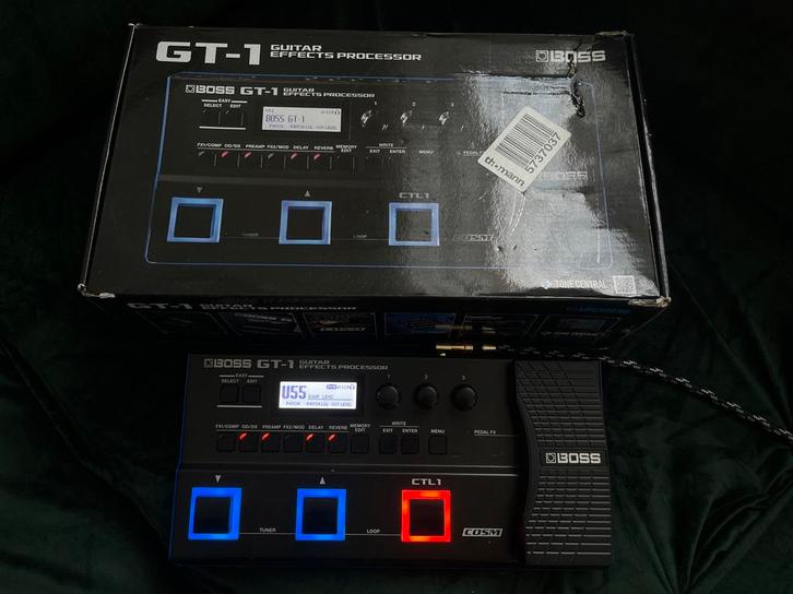 Boss GT-1 Gitaar Effect Processor, Muziek en Instrumenten, Effecten, Zo goed als nieuw, Chorus, Delay of Echo, Distortion, Overdrive of Fuzz