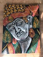 Wall art Boeddha gezicht, Ophalen of Verzenden