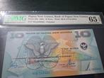Papoea-Nieuw-Guinea 10 Kina 2002 PMG 65, Ophalen of Verzenden, Overige landen, Los biljet