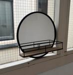 Ronde Spiegel met Plankje, Ophalen, Minder dan 50 cm, Rond, Zo goed als nieuw