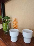 2 mepal bekers wit, Ophalen of Verzenden