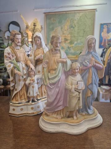 2 Religieuze beelden Heilige familie  beschikbaar voor biedingen