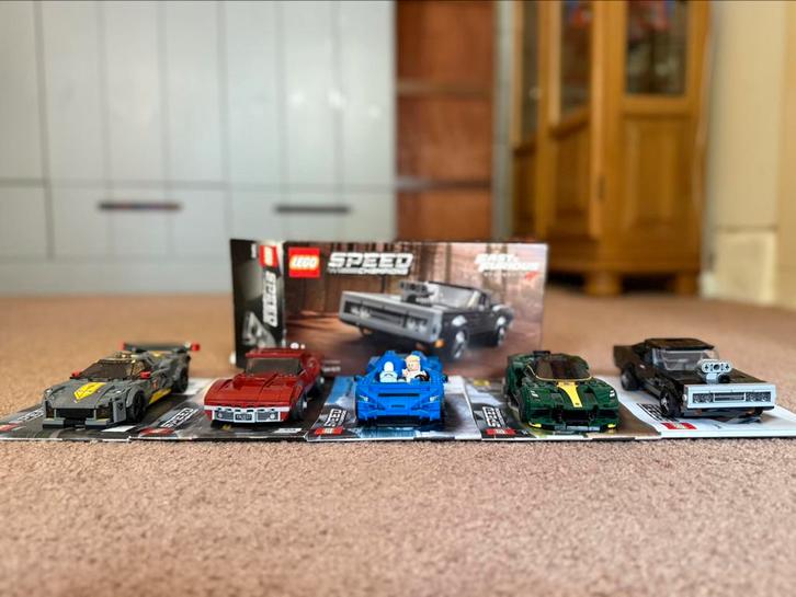 5 lego speed campion auto’s, Kinderen en Baby's, Speelgoed | Duplo en Lego, Zo goed als nieuw, Lego, Complete set, Ophalen of Verzenden