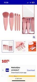 Make-up kwasten 5 stuks, Ophalen of Verzenden, Zo goed als nieuw, Zwart, Gehele gezicht