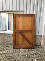 1 set ndubbele massieve garagedeuren, 120 cm of meer, Zo goed als nieuw, Hout, Garagedeur