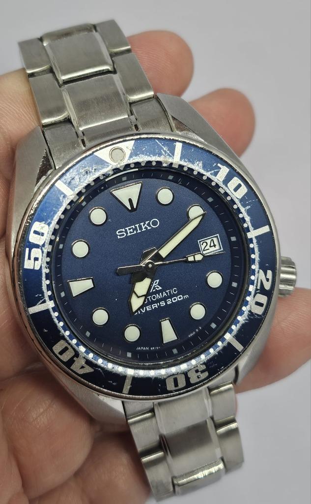 Seiko Sumo Japan, Sieraden, Tassen en Uiterlijk, Sporthorloges, Zo goed als nieuw, iOS, Zwart, Ophalen of Verzenden
