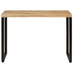 Smalle Eettafel Nikki 110X50X76 Cm Massief Mangohout blank, Huis en Inrichting, Tafels | Eettafels, 100 tot 150 cm, Verzenden