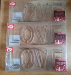 Metalen Hangletters LOVE - 3 stuks decoratie inrichting, Ophalen of Verzenden, Nieuw