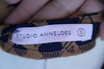 Doorknoopjurk camel/ donkerblauw Studio Anneloes mt S Travel, Studio Anneloes, Blauw, Ophalen of Verzenden, Zo goed als nieuw