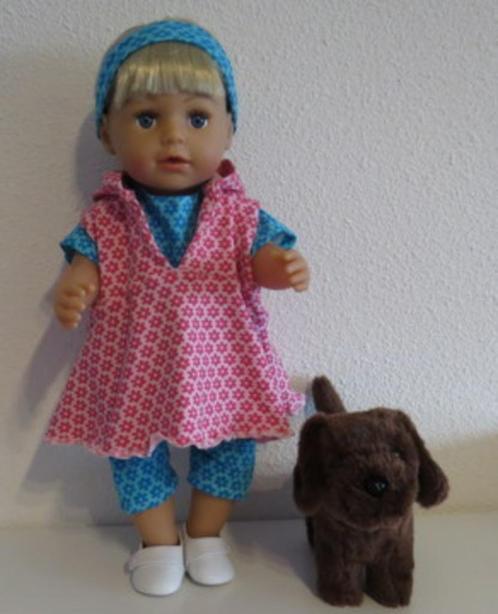 poppenkleertjes babypop born 43cm (capuchonjurk setje ), Kinderen en Baby's, Speelgoed | Poppen, Nieuw, Babypop, Verzenden