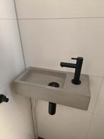 Betonnen Fontein met Kraan en sifon zwart grijs, Minder dan 50 cm, Ophalen of Verzenden, Zo goed als nieuw, Minder dan 25 cm