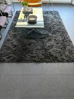 Zwart hoogpolig vloerkleed, Ophalen, Zwart, 150 tot 200 cm, 200 cm of meer