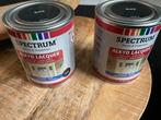2 blikken alkyd lacquer spectrum zwarte verf, Doe-het-zelf en Verbouw, Verf, Beits en Lak, Ophalen of Verzenden, Zo goed als nieuw