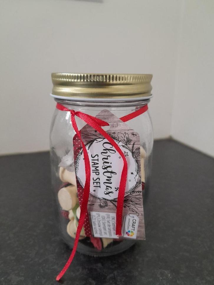 Nieuwe kerststempels in drinkbeker, Hobby en Vrije tijd, Stempelen, Nieuw, Clearstamp, Ophalen of Verzenden