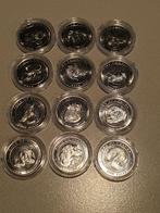 Uganda, complete set lunar munten 2004, 100 shillings (K5), Ophalen of Verzenden, Overige landen