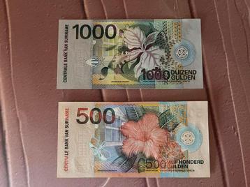 Suriname 1000+500 gulden UNC beschikbaar voor biedingen