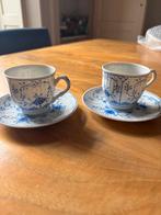 Set van 2 kop-en-schotels – Friesisch Blau – AW porselein, Antiek en Kunst, Antiek | Servies los, Ophalen of Verzenden