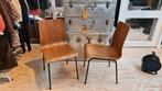 2x friso kramer auping retro teak plywood chair 70er jaren, Ophalen, Zo goed als nieuw, Bruin, Eén