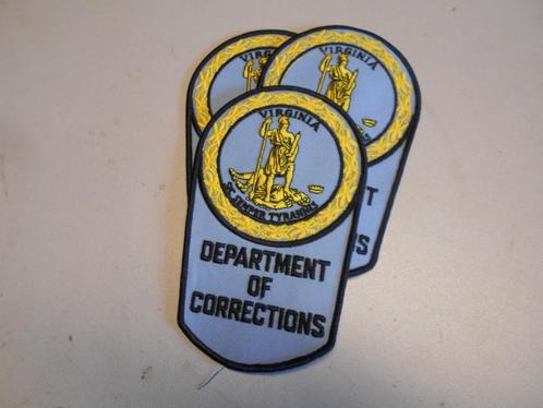 Embleem Virginia Department of corrections, Verzamelen, Militaria | Algemeen, Landmacht, Embleem of Badge, Amerika, Ophalen of Verzenden